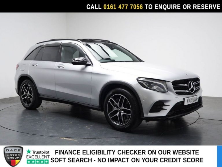 Used 2019 SILVER MERCEDES-BENZ GLC SUV 2.0 GLC250 AMG Night Edition SUV 5dr Petrol G-Tronic+ 4MATIC Euro 6 (s/s) (211 ps) PETROL (reg. 2019-03-14) (Automatic) for sale in Stockport
