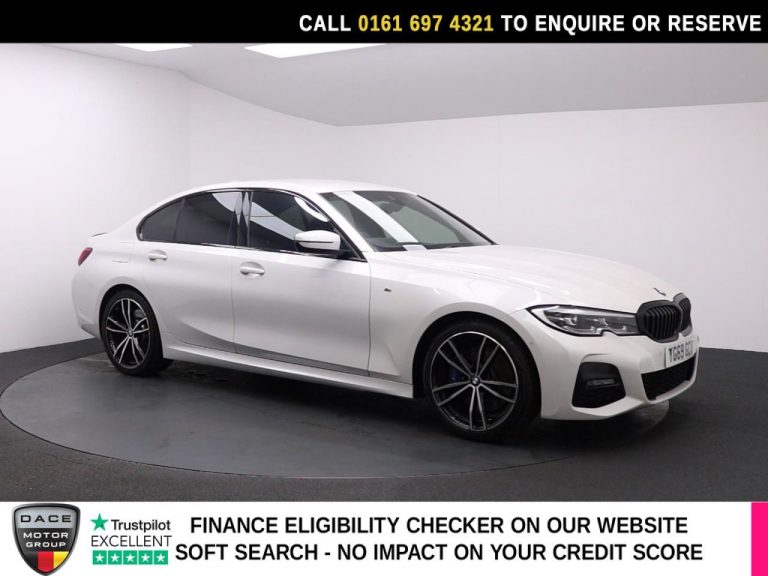 Used 2019 WHITE BMW 3 SERIES Saloon 2.0 320i M Sport Saloon 4dr Petrol Auto Euro 6 (s/s) (184 ps) PETROL (reg. 2019-09-03) (Automatic) for sale in Stockport