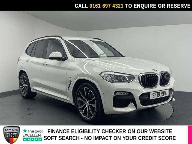 Used 2019 WHITE BMW X3 SUV 2.0 20i GPF M Sport SUV 5dr Petrol Auto xDrive Euro 6 (s/s) (184 ps) PETROL (reg. 2019-06-28) (Automatic) for sale in Stockport