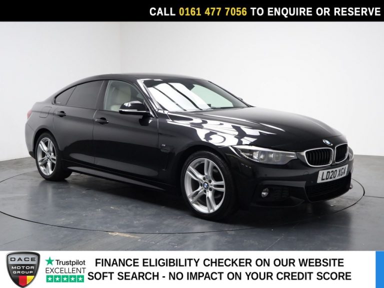 Used 2020 BLACK BMW 4 SERIES GRAN COUPE Hatchback 2.0 420i GPF M Sport Hatchback 5dr Petrol Auto Euro 6 (s/s) (184 ps) PETROL (reg. 2020-03-31) (Automatic) for sale in Stockport