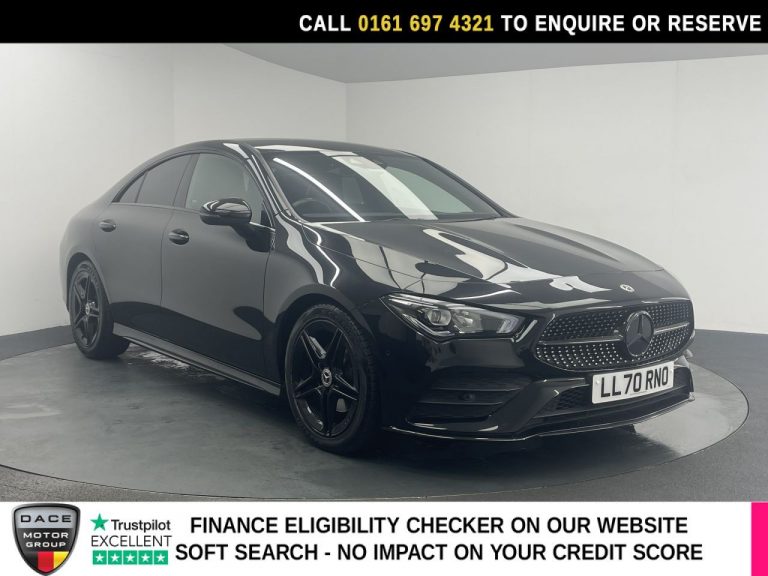 Used 2020 BLACK MERCEDES-BENZ CLA Saloon 1.3 CLA180 AMG Line (Premium 2) Coupe 4dr Petrol 7G-DCT Euro 6 (s/s) (136 ps) PETROL (reg. 2020-11-24) (Automatic) for sale in Stockport