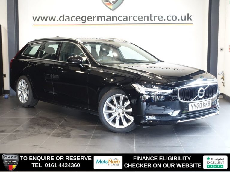 Used 2020 BLACK VOLVO V90 Estate 2.0 T4 Momentum Plus Estate 5dr Petrol Auto Euro 6 (s/s) (190 ps) PETROL (reg. 2020-07-10) (Automatic) for sale in Stockport