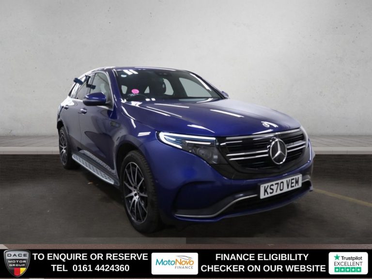 Used 2020 BLUE MERCEDES-BENZ EQC SUV EQC 400 80kWh AMG Line SUV 5dr Electric Auto 4MATIC (408 ps) ELECTRIC (reg. 2020-11-24) (Automatic) for sale in Stockport