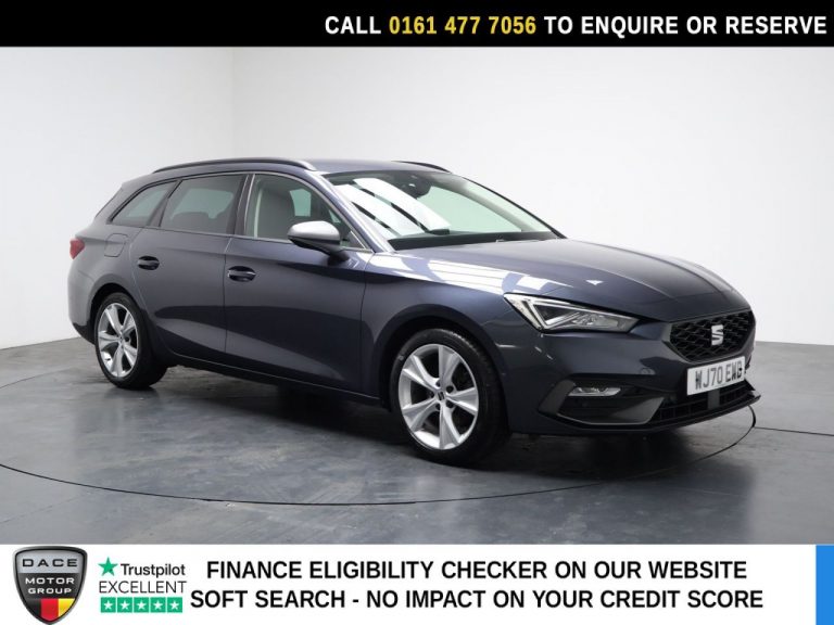 Used 2020 GREY SEAT LEON Estate 1.5 eTSI MHEV FR Estate 5dr Petrol Hybrid DSG Euro 6 (s/s) (150 ps) PETROL HYBRID (reg. 2020-09-01) (Automatic) for sale in Stockport