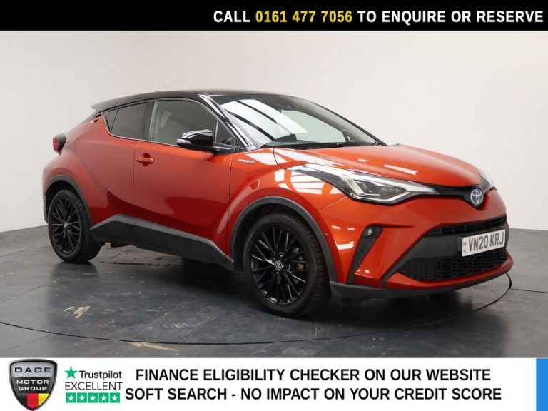 Used 2020 ORANGE TOYOTA C-HR SUV 2.0 VVT-h Orange Edition SUV 5dr Petrol Hybrid CVT Euro 6 (s/s) (184 ps) PETROL HYBRID (reg. 2020-07-17) (Automatic) for sale in Stockport