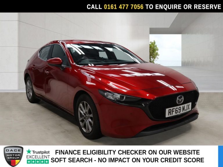 Used 2020 RED MAZDA MAZDA3 Hatchback 2.0 SKYACTIV-G MHEV SE-L Lux Hatchback 5dr Petrol Auto Euro 6 (s/s) (122 ps) PETROL (reg. 2020-01-29) (Automatic) for sale in Stockport