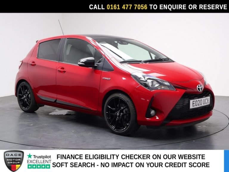 Used 2020 RED TOYOTA YARIS Hatchback 1.5 VVT-h GR SPORT Hatchback 5dr Petrol Hybrid E-CVT Euro 6 (s/s) (100 ps) PETROL HYBRID (reg. 2020-03-10) (Automatic) for sale in Stockport