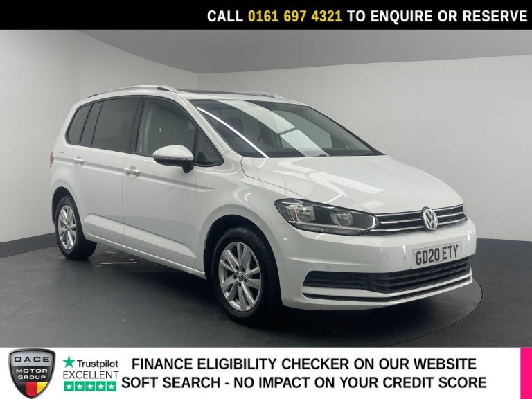 Used 2020 WHITE VOLKSWAGEN TOURAN MPV 1.5 TSI EVO SE Family MPV 5dr Petrol DSG Euro 6 (s/s) (150 ps) PETROL (reg. 2020-08-25) (Automatic) for sale in Stockport