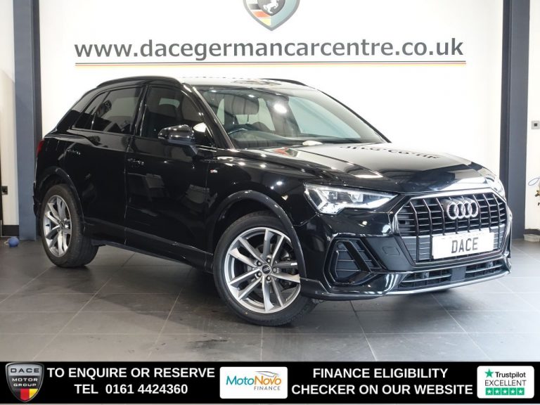 Used 2021 BLACK AUDI Q3 SUV 1.5 TFSI CoD 35 Black Edition SUV 5dr Petrol S Tronic Euro 6 (s/s) (150 ps) PETROL (reg. 2021-10-22) (Automatic) for sale in Stockport