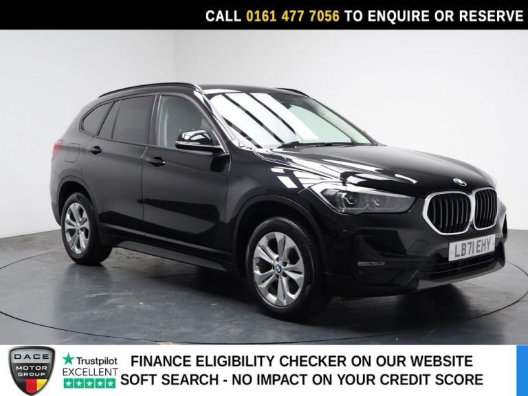 Used 2021 BLACK BMW X1 SUV 1.5 18i SE SUV 5dr Petrol DCT sDrive Euro 6 (s/s) (136 ps) PETROL (reg. 2021-12-16) (Automatic) for sale in Stockport