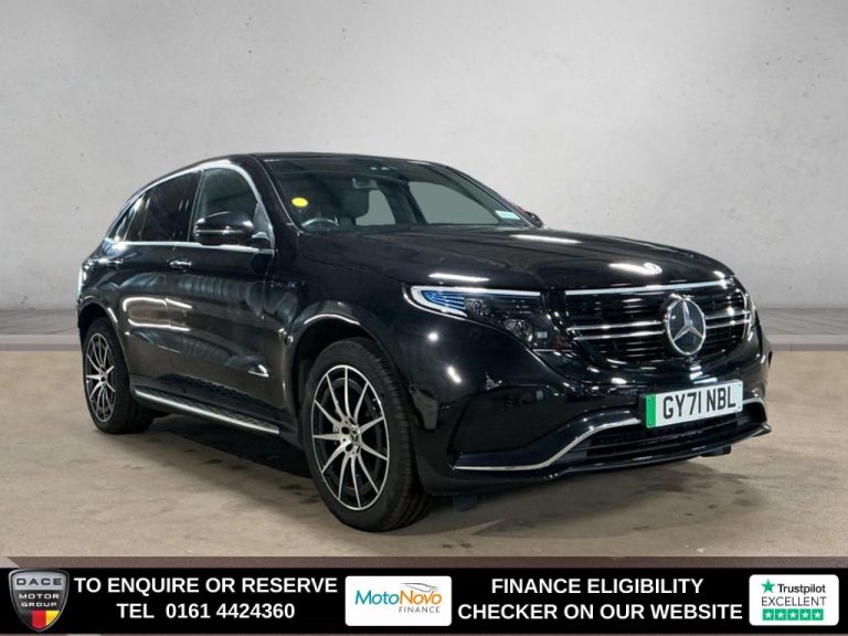 Used 2021 BLACK MERCEDES-BENZ EQC SUV EQC 400 80kWh AMG Line SUV 5dr Electric Auto 4MATIC (408 ps) ELECTRIC (reg. 2021-11-03) (Automatic) for sale in Stockport