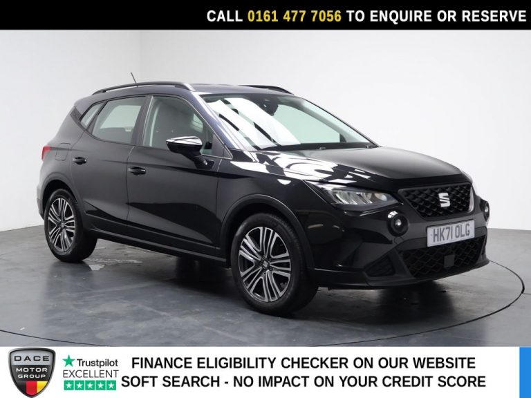 Used 2021 BLACK SEAT ARONA SUV 1.0 TSI SE Technology SUV 5dr Petrol DSG Euro 6 (s/s) (110 ps) PETROL (reg. 2021-12-15) (Automatic) for sale in Stockport
