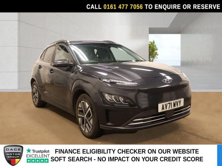 Used 2021 GREY HYUNDAI KONA SUV 64kWh Premium SUV 5dr Electric Auto (10.5kW Charger) (204 ps) ELECTRIC (reg. 2021-11-23) (Automatic) for sale in Stockport
