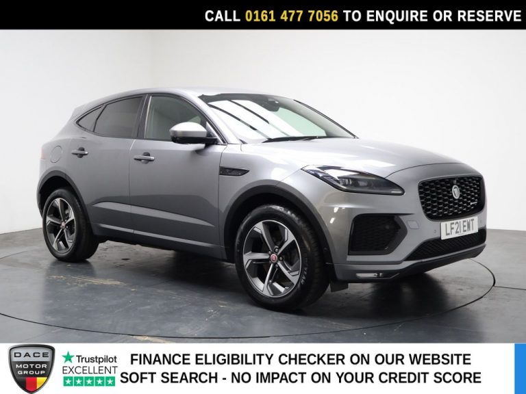 Used 2021 GREY JAGUAR E-PACE SUV 1.5 P300e 12.17kWh R-Dynamic SE SUV 5dr Petrol Plug-in Hybrid Auto AWD Euro 6 (s/s) (309 ps) PETROL PLUG-IN HYBRID (reg. 2021-04-30) (Automatic) for sale in Stockport