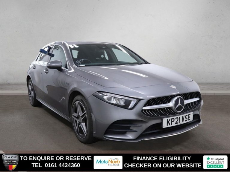 Used 2021 GREY MERCEDES-BENZ A-CLASS Hatchback 1.3 A250e 15.6kWh AMG Line Hatchback 5dr Petrol Plug-in Hybrid 8G-DCT Euro 6 (s/s) (218 ps) PETROL PLUG-IN HYBRID (reg. 2021-03-19) (Automatic) for sale in Stockport