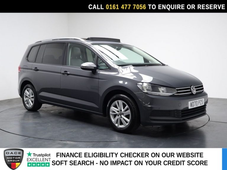 Used 2021 GREY VOLKSWAGEN TOURAN MPV 1.5 TSI EVO SE Family MPV 5dr Petrol DSG Euro 6 (s/s) (150 ps) PETROL (reg. 2021-02-08) (Automatic) for sale in Stockport