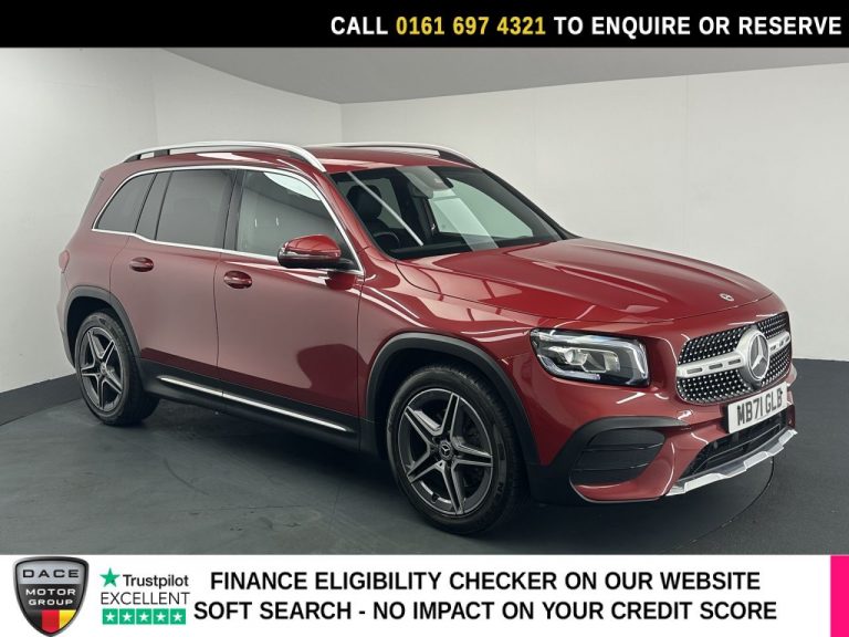Used 2021 RED MERCEDES-BENZ GLB SUV 1.3 GLB200 AMG Line SUV 5dr Petrol 7G-DCT Euro 6 (s/s) (163 ps) PETROL (reg. 2021-10-04) (Automatic) for sale in Stockport