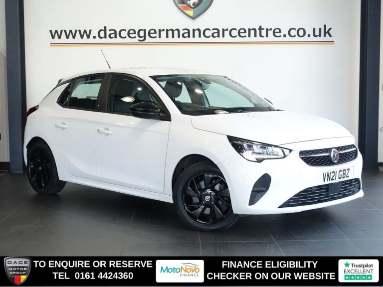 Used 2021 WHITE VAUXHALL Corsa Electric Hatchback 50kWh SE Nav Premium Hatchback 5dr Electric Auto (7.4Kw Charger) (136 ps) ELECTRIC (reg. 2021-04-30) (Automatic) for sale in Stockport