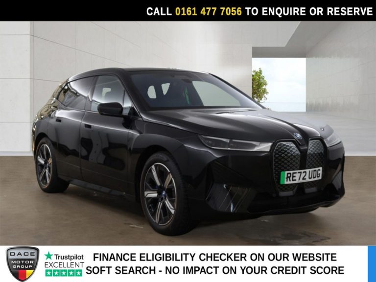 Used 2022 BLACK BMW IX SUV 40 76.6kWh M Sport Edition SUV 5dr Electric Auto xDrive (326 ps) ELECTRIC (reg. 2022-11-28) (Automatic) for sale in Stockport