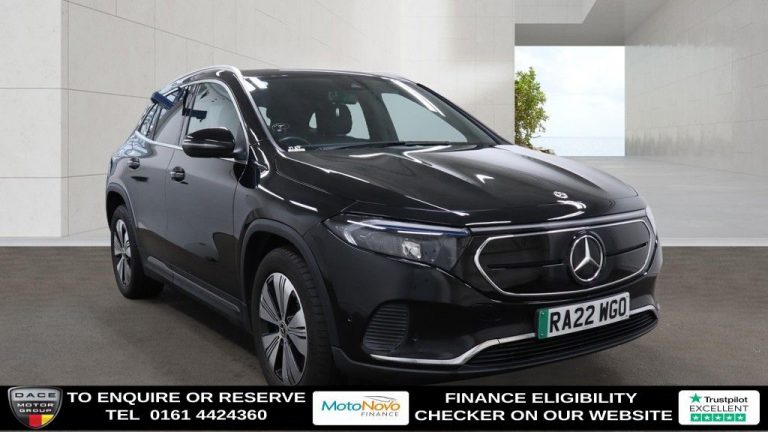 Used 2022 BLACK MERCEDES-BENZ EQA SUV EQA 250 66.5kWh Sport SUV 5dr Electric Auto (190 ps) ELECTRIC (reg. 2022-06-28) (Automatic) for sale in Stockport