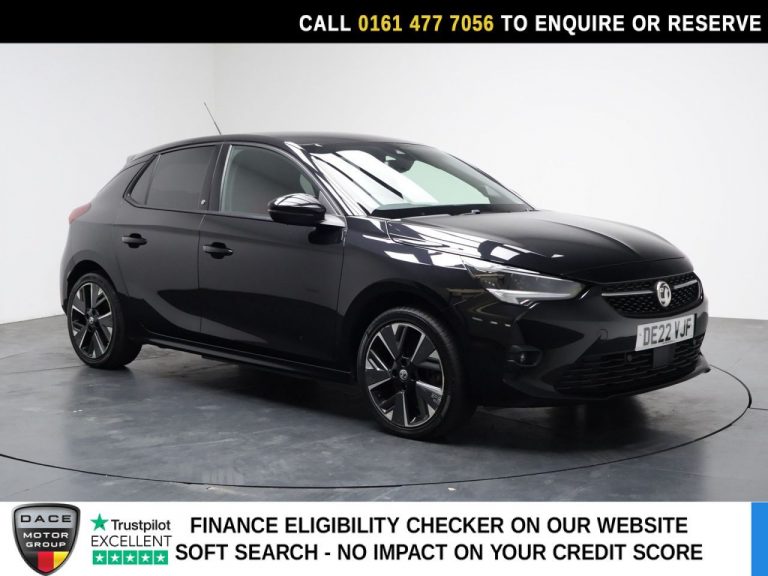 Used 2022 BLACK VAUXHALL Corsa Electric Hatchback 50kWh SRi Premium Hatchback 5dr Electric Auto (136 ps) ELECTRIC (reg. 2022-04-28) (Automatic) for sale in Stockport
