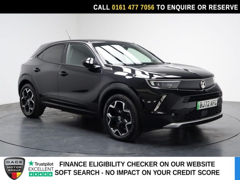 Used 2022 BLACK VAUXHALL MOKKA ELECTRIC SUV 50kWh Ultimate SUV 5dr Electric Auto (136 ps) ELECTRIC (reg. 2022-09-28) (Automatic) for sale in Stockport