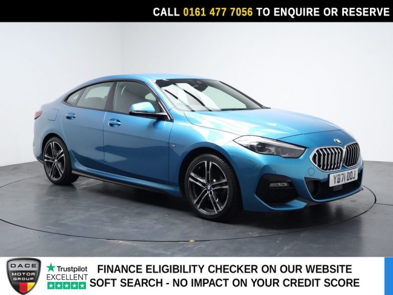 Used 2022 BLUE BMW 2 SERIES GRAN COUPE Saloon 1.5 218i M Sport Saloon 4dr Petrol DCT Euro 6 (s/s) (136 ps) PETROL (reg. 2022-01-05) (Automatic) for sale in Stockport