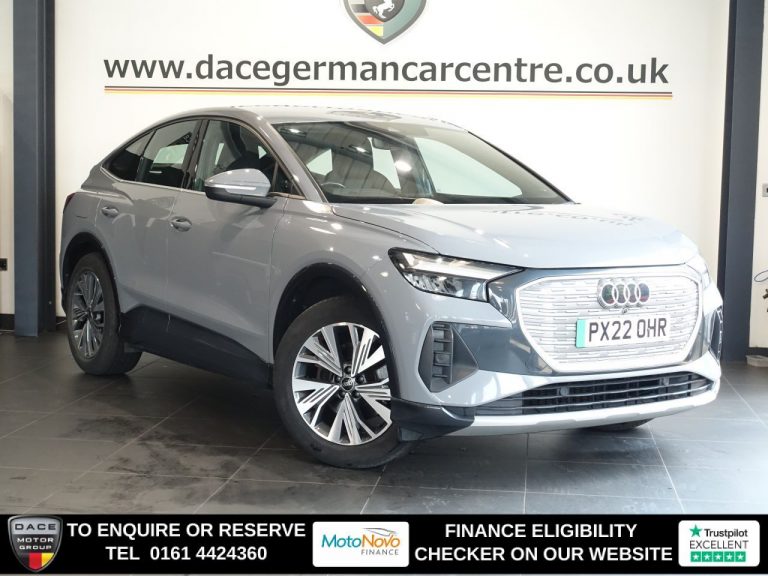Used 2022 GREY AUDI Q4 E-TRON SUV 35 Sport Sportback 5dr Electric Auto 55kWh (170 ps) ELECTRIC (reg. 2022-05-23) (Automatic) for sale in Stockport