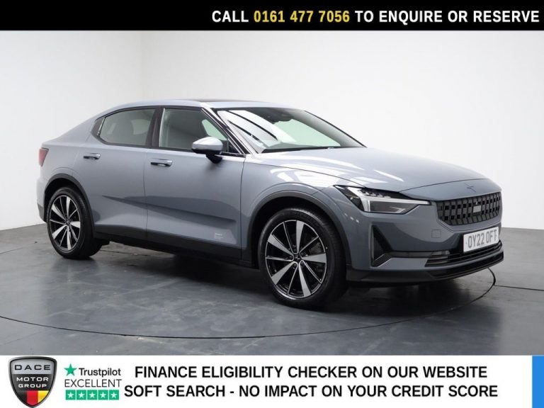 Used 2022 GREY POLESTAR POLESTAR 2 Hatchback Single Motor 78kWh Long Range Fastback 5dr Electric Auto FWD (231 ps) ELECTRIC (reg. 2022-05-05) (Automatic) for sale in Stockport