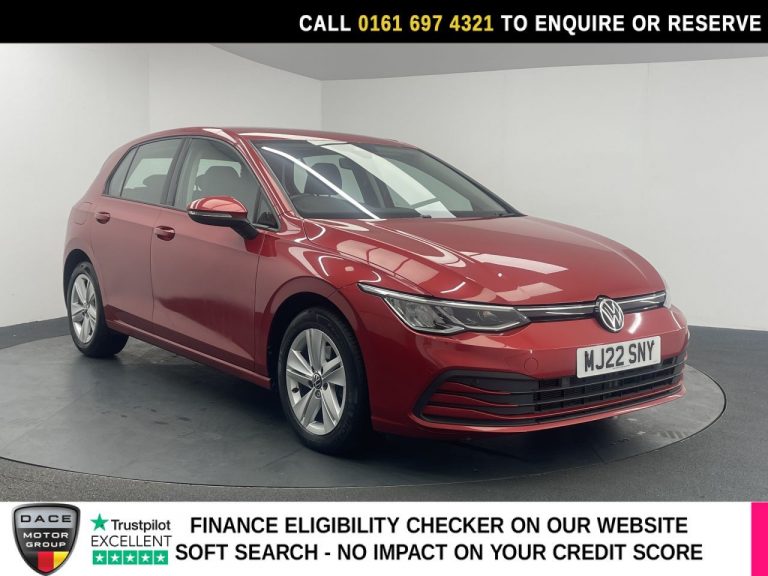 Used 2022 RED VOLKSWAGEN GOLF Hatchback 1.5 eTSI MHEV Life Hatchback 5dr Petrol Hybrid DSG Euro 6 (s/s) (150 ps) PETROL HYBRID (reg. 2022-04-15) (Automatic) for sale in Stockport