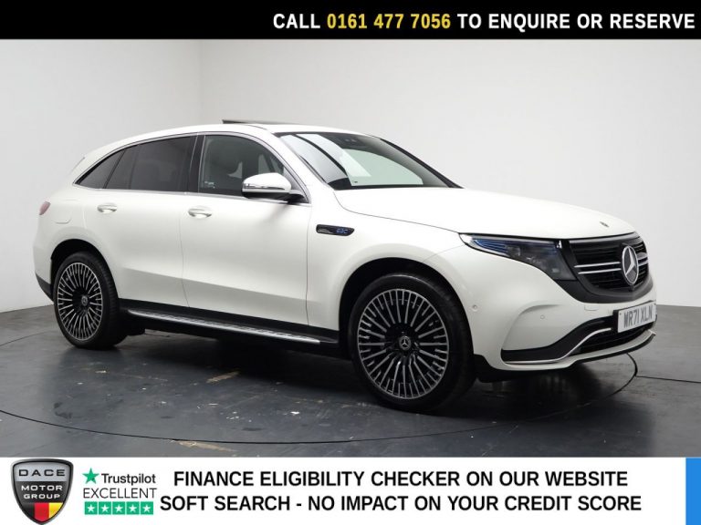 Used 2022 WHITE MERCEDES-BENZ EQC SUV EQC 400 80kWh AMG Line (Premium) SUV 5dr Electric Auto 4MATIC (408 ps) ELECTRIC (reg. 2022-01-28) (Automatic) for sale in Stockport