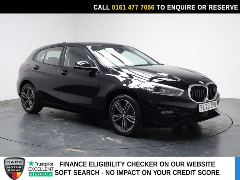 Used 2023 BLACK BMW 1 SERIES Hatchback 1.5 118i Sport (LCP) Hatchback 5dr Petrol DCT Euro 6 (s/s) (136 ps) PETROL (reg. 2023-06-05) (Automatic) for sale in Stockport