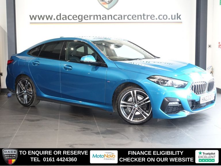 Used 2023 BLUE BMW 2 SERIES GRAN COUPE Saloon 2.0 218d M Sport Saloon 4dr Diesel Auto Euro 6 (s/s) (150 ps) DIESEL (reg. 2023-04-28) (Automatic) for sale in Stockport