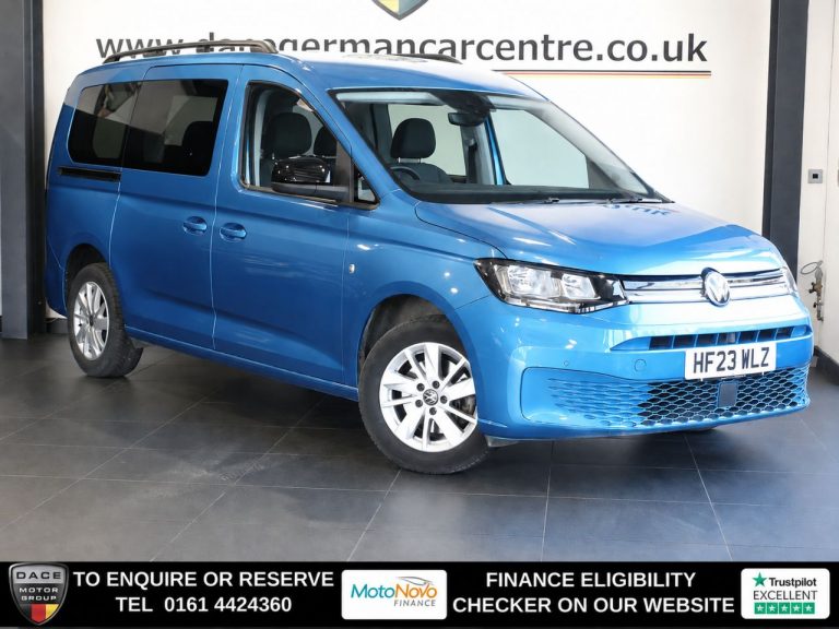 Used 2023 BLUE VOLKSWAGEN CADDY MAXI MPV 1.5 TSI Life MPV 5dr Petrol DSG Euro 6 (s/s) (114 ps) PETROL (reg. 2023-04-21) (Automatic) for sale in Stockport