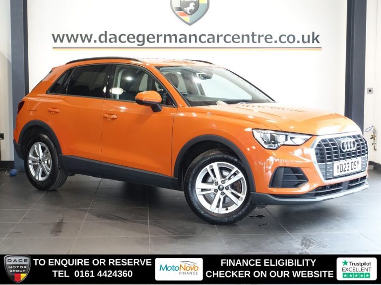 Used 2023 ORANGE AUDI Q3 SUV 1.5 TFSI CoD 35 Technik SUV 5dr Petrol S Tronic Euro 6 (s/s) (150 ps) PETROL (reg. 2023-03-01) (Automatic) for sale in Stockport