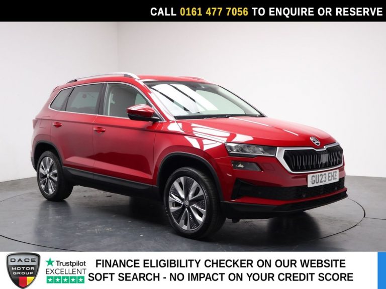 Used 2023 RED SKODA KAROQ SUV 1.5 TSI ACT SE L SUV 5dr Petrol DSG Euro 6 (s/s) (150 ps) PETROL (reg. 2023-04-15) (Automatic) for sale in Stockport