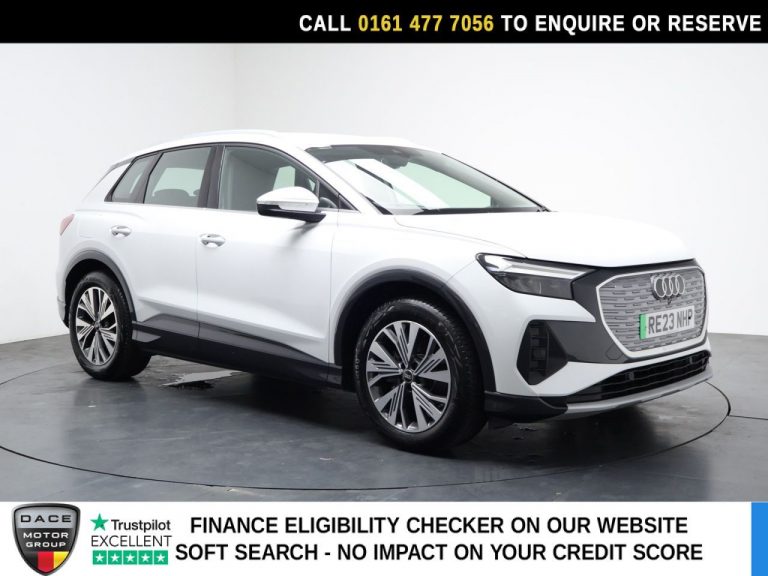 Used 2023 WHITE AUDI Q4 E-TRON SUV 35 Sport SUV 5dr Electric Auto 55kWh (170 ps) ELECTRIC (reg. 2023-06-01) (Automatic) for sale in Stockport